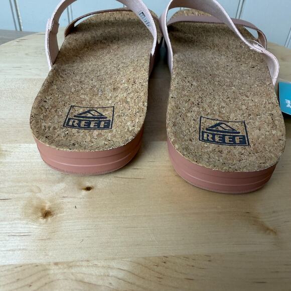REEF NWT Womens Cushion Vista Slide Sandal Cameo Rose Pink 9 Beach Vacation Surf - Picture 5 of 12